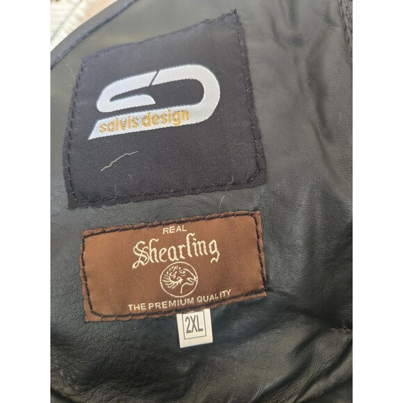 Women Sz XL Bomber Brown Aviator Flying Shearling Fur Real Leather Jacket Coat - Picture 16 of 16